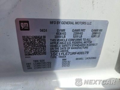 Zdjęcie 12 z 12 samochodu: 2024 CHEVROLET SILVERADO K2500 HEAVY DUTY VIN:1GC1YLE71RF408179 - miniatura
