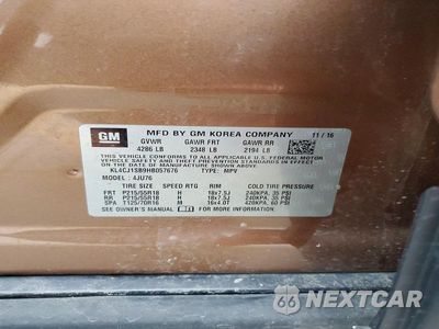 Zdjęcie 13 z 13 samochodu: 2017 BUICK ENCORE SPORT TOURING VIN:KL4CJ1SB9HB057676 - miniatura