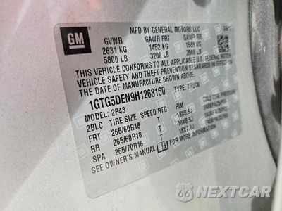 Zdjęcie 12 z 12 samochodu: 2017 GMC CANYON SLT VIN:1GTG5DEN9H1268160 - miniatura