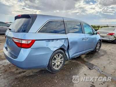 Trzecie zdjęcie samochodu z tyłu: 2012 HONDA ODYSSEY EXL VIN:5FNRL5H65CB066389 - miniatura