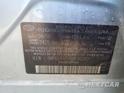 Zdjęcie 12 z 12 samochodu: 2011 HYUNDAI SONATA LIMITED VIN:5NPEC4ACXBH086260 - miniatura