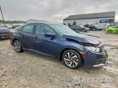 Czwarte zdjęcie samochodu z boku: 2018 HONDA CIVIC EX VIN:2HGFC2F73JH555170 - miniatura