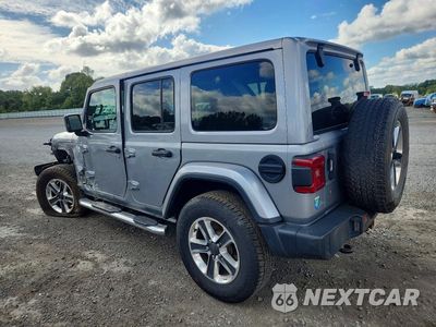 Drugie zdjęcie samochodu z przodu: 2018 JEEP WRANGLER UNLIMITED SAHARA VIN:1C4HJXEGXJW192959 - miniatura