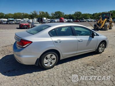 Trzecie zdjęcie samochodu z tyłu: 2013 HONDA CIVIC LX VIN:19XFB2F5XDE041154 - miniatura