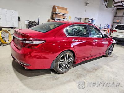 Trzecie zdjęcie samochodu z tyłu: 2016 HONDA ACCORD SPORT VIN:1HGCR2F50GA096607 - miniatura