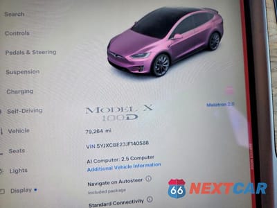 Zdjęcie 9 z 13 samochodu: 2018 TESLA MODEL X VIN:5YJXCBE23JF140588 - miniatura