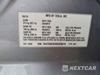 Zdjęcie 13 z 13 samochodu: 2024 TESLA MODEL Y VIN:7SAYGDED4RA326819 - miniatura