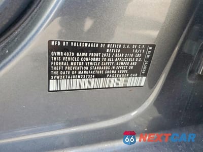 Zdjęcie 12 z 12 samochodu: 2014 VOLKSWAGEN JETTA BASE VIN:3VW2K7AJ8EM237324 - miniatura