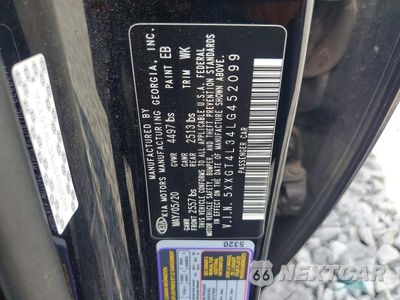 Zdjęcie 12 z 12 samochodu: 2020 KIA OPTIMA SPECIAL EDITION VIN:5XXGT4L34LG452099 - miniatura