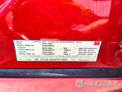 Zdjęcie 13 z 13 samochodu: 2015 TESLA MODEL S 85D VIN:5YJSA1H28FFP78655 - miniatura