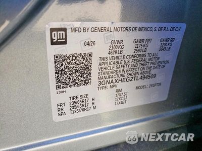 Zdjęcie 13 z 13 samochodu: 2026 CHEVROLET EQUINOX LT VIN:3GNAXHEG2TL494509 - miniatura