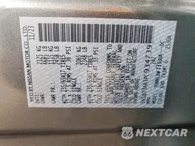 Zdjęcie 12 z 12 samochodu: 2023 NISSAN ROGUE S VIN:5N1BT3AB3PC934739 - miniatura