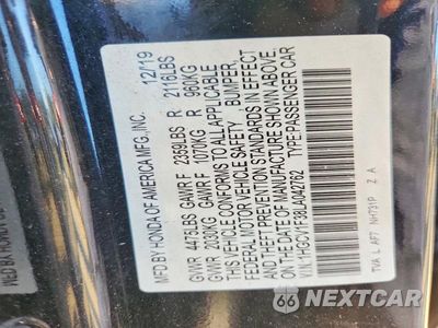 Zdjęcie 12 z 12 samochodu: 2020 HONDA ACCORD SPORT VIN:1HGCV1F38LA042762 - miniatura
