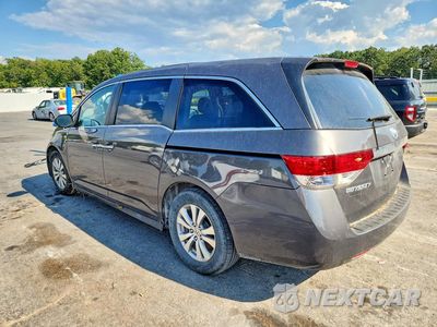 Drugie zdjęcie samochodu z przodu: 2016 HONDA ODYSSEY EXL VIN:5FNRL5H63GB079275 - miniatura
