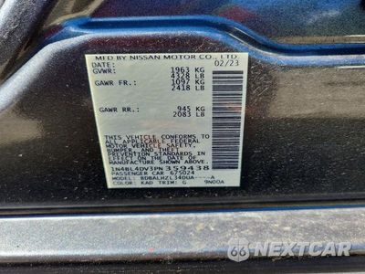Zdjęcie 12 z 12 samochodu: 2023 NISSAN ALTIMA SV VIN:1N4BL4DV3PN359438 - miniatura
