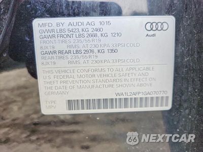 Zdjęcie 13 z 13 samochodu: 2016 AUDI Q5 PREMIUM PLUS VIN:WA1L2AFP1GA070770 - miniatura