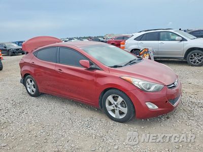 Czwarte zdjęcie samochodu z boku: 2013 HYUNDAI ELANTRA GLS VIN:5NPDH4AE9DH333110 - miniatura
