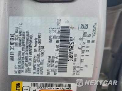 Zdjęcie 12 z 12 samochodu: 2016 FORD FUSION SE VIN:3FA6P0H71GR237202 - miniatura