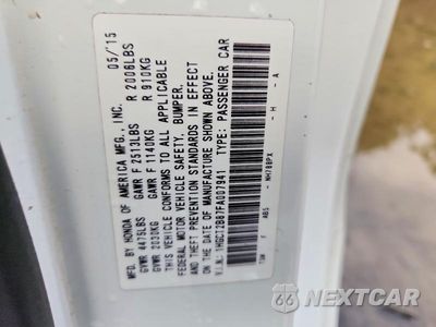 Zdjęcie 13 z 13 samochodu: 2015 HONDA ACCORD EXL VIN:1HGCT2B87FA007941 - miniatura