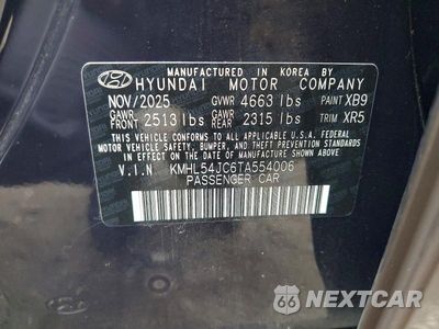 Zdjęcie 12 z 12 samochodu: 2026 HYUNDAI SONATA N LINE VIN:KMHL54JC6TA554006 - miniatura