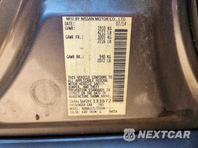 Zdjęcie 12 z 12 samochodu: 2015 NISSAN ALTIMA 2.5 S VIN:1N4AL3AP2FC133672 - miniatura