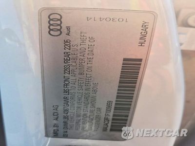 Zdjęcie 12 z 12 samochodu: 2015 AUDI A3 PREMIUM VIN:WAUACGFF1F1009659 - miniatura