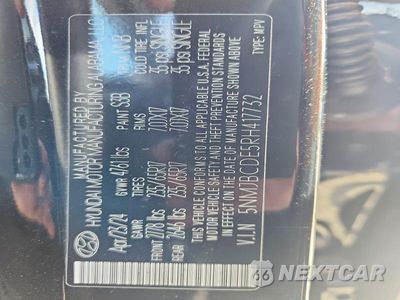 Zdjęcie 13 z 13 samochodu: 2024 HYUNDAI TUCSON SEL VIN:5NMJBCDE5RH417732 - miniatura