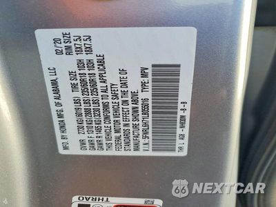 Zdjęcie 13 z 13 samochodu: 2020 HONDA ODYSSEY EXL VIN:5FNRL6H71LB055016 - miniatura