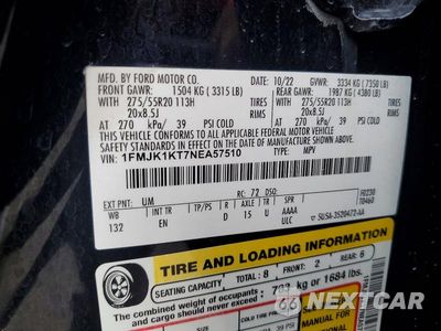 Zdjęcie 13 z 13 samochodu: 2022 FORD EXPEDITION MAX LIMITED VIN:1FMJK1KT7NEA57510 - miniatura