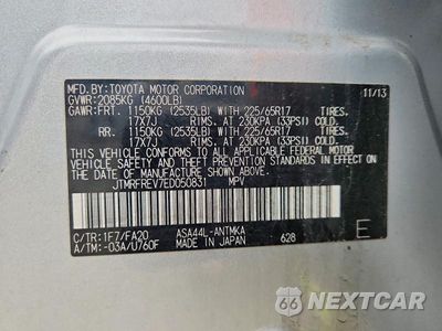Zdjęcie 14 z 14 samochodu: 2014 TOYOTA RAV4 XLE VIN:JTMRFREV7ED050831 - miniatura