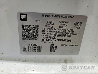 Zdjęcie 12 z 12 samochodu: 2023 GMC SIERRA K3500 AT4 VIN:1GT49VEY7PF167191 - miniatura