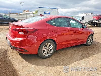 Trzecie zdjęcie samochodu z tyłu: 2019 HYUNDAI ELANTRA VALUE EDITION VIN:KMHD84LF4KU780884 - miniatura