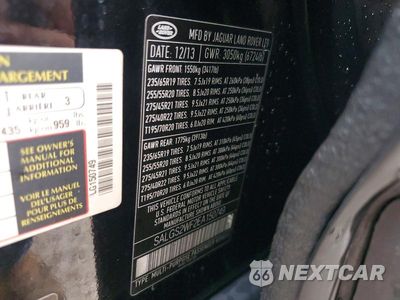 Zdjęcie 12 z 12 samochodu: 2014 LAND ROVER RANGE ROVER HSE VIN:SALGS2WF2EA150749 - miniatura