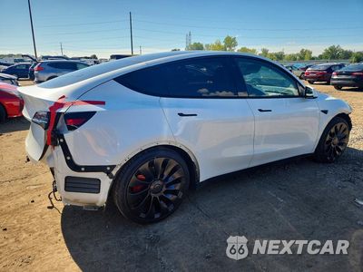 Trzecie zdjęcie samochodu z tyłu: 2022 TESLA MODEL Y VIN:7SAYGDEF0NF544254 - miniatura