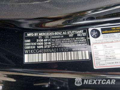 Zdjęcie 12 z 12 samochodu: 2022 MERCEDES-BENZ EQS SEDAN 580 4MATIC VIN:W1KCG4EB8NA011930 - miniatura