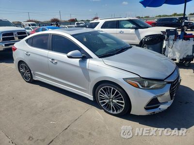Czwarte zdjęcie samochodu z boku: 2018 HYUNDAI ELANTRA SPORT VIN:KMHD04LB6JU545826 - miniatura