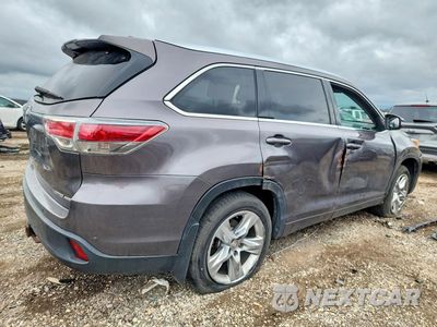 Trzecie zdjęcie samochodu z tyłu: 2015 TOYOTA HIGHLANDER LIMITED PLATINUM VIN:5TDDKRFH7FS151453 - miniatura