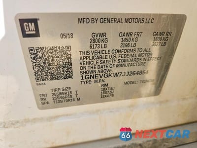 Zdjęcie 13 z 13 samochodu: 2018 CHEVROLET TRAVERSE LT VIN:1GNEVGKW7JJ264854 - miniatura