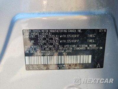 Zdjęcie 13 z 13 samochodu: 2016 TOYOTA RAV4 XLE VIN:2T3RFREV4GW520111 - miniatura