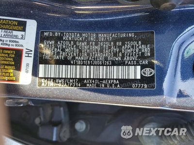 Zdjęcie 13 z 13 samochodu: 2018 TOYOTA AVALON HYBRID LIMITED VIN:4T1BD1EB1JU061263 - miniatura