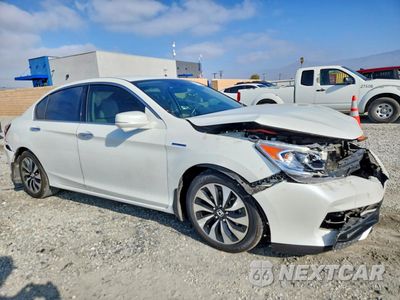 Czwarte zdjęcie samochodu z boku: 2017 HONDA ACCORD HYBRID VIN:JHMCR6F31HC020368 - miniatura