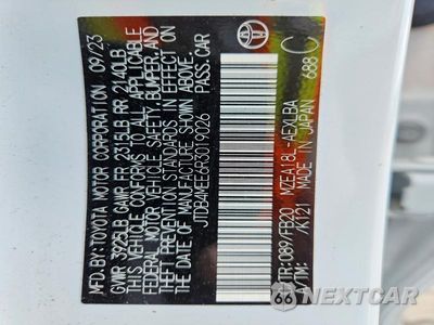 Zdjęcie 12 z 12 samochodu: 2024 TOYOTA COROLLA LE VIN:JTDB4MEE6R3019026 - miniatura