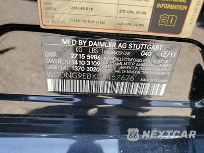 Zdjęcie 12 z 12 samochodu: 2012 MERCEDES-BENZ S 550 4MATIC VIN:WDDNG9EBXCA457676 - miniatura