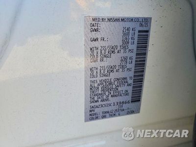 Zdjęcie 13 z 13 samochodu: 2025 NISSAN MURANO SL VIN:5N1AZ3CS1SC139866 - miniatura