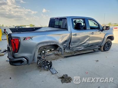 Trzecie zdjęcie samochodu z tyłu: 2021 GMC SIERRA K1500 AT4 VIN:3GTP9EEL4MG228444 - miniatura