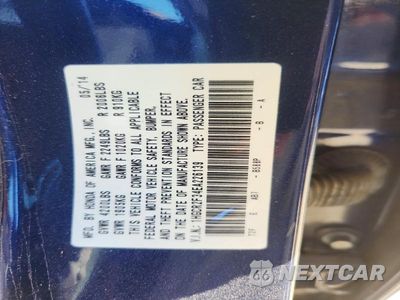 Zdjęcie 12 z 12 samochodu: 2014 HONDA ACCORD LX VIN:1HGCR2F34EA226139 - miniatura