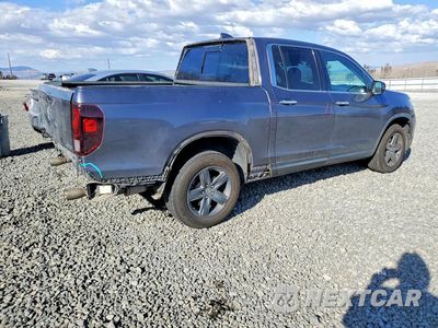 Trzecie zdjęcie samochodu z tyłu: 2022 HONDA RIDGELINE RTL VIN:5FPYK3F71NB032202 - miniatura