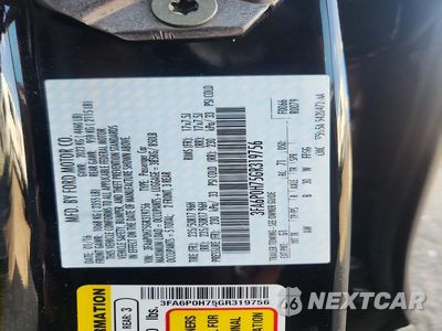 Zdjęcie 12 z 12 samochodu: 2016 FORD FUSION SE VIN:3FA6P0H75GR319756 - miniatura