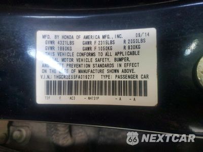 Zdjęcie 12 z 12 samochodu: 2015 HONDA ACCORD SPORT VIN:1HGCR2E55FA019277 - miniatura