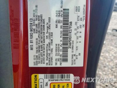 Zdjęcie 12 z 12 samochodu: 2015 FORD FUSION SE VIN:3FA6P0HD1FR279566 - miniatura